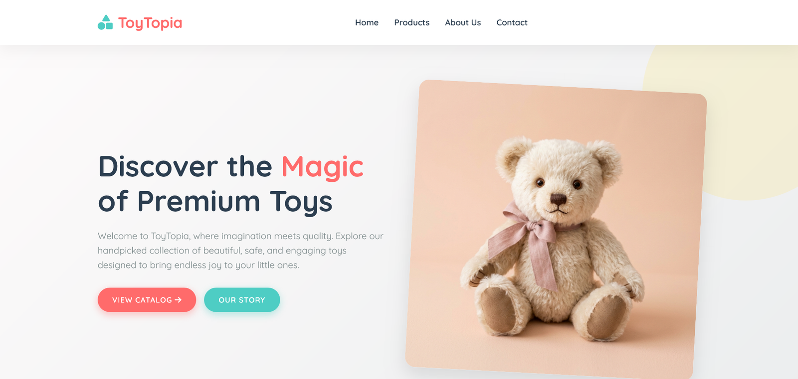 Toy Business Website